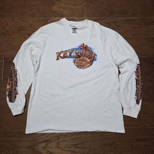 Vtg Harley Davidson Motorcycles Biker Flames Y2K Long Sleeve Shirt Size XL